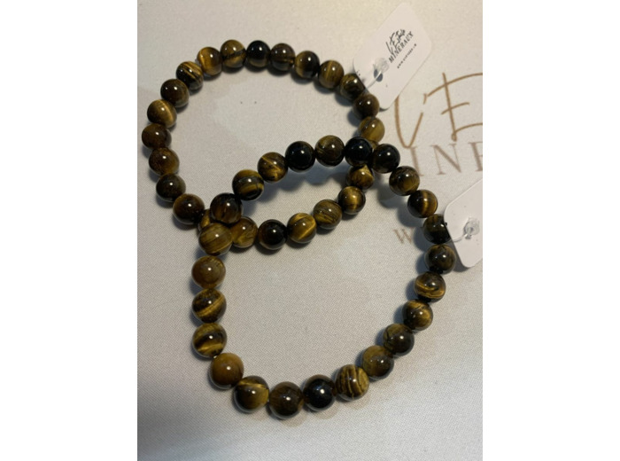 Bracelet en Oeil de tigre 8 mm