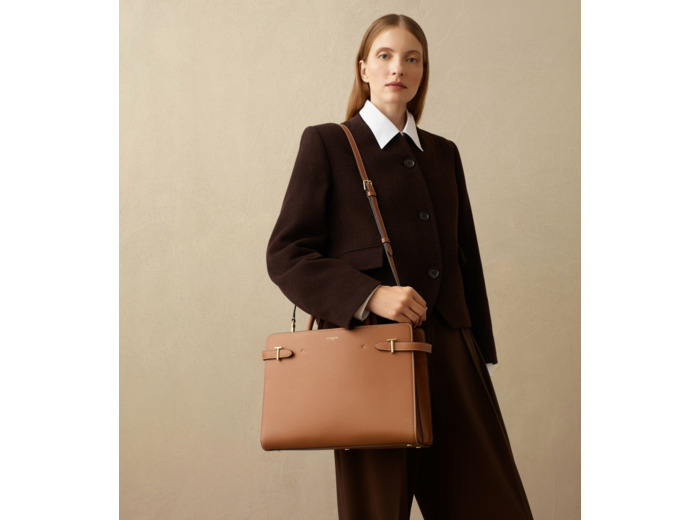 Grand sac à main Emilie en cuir grainé