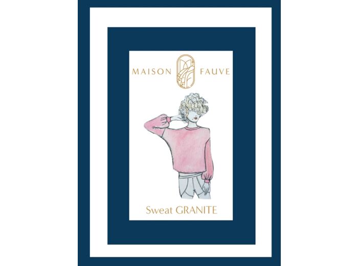 Maison Fauve - Patron Femme Sweat Granite du 34 au 56