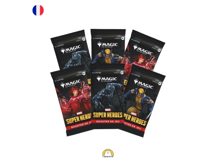 Précommande - Lot de 6 boosters Marvel Super Heroes (FR)