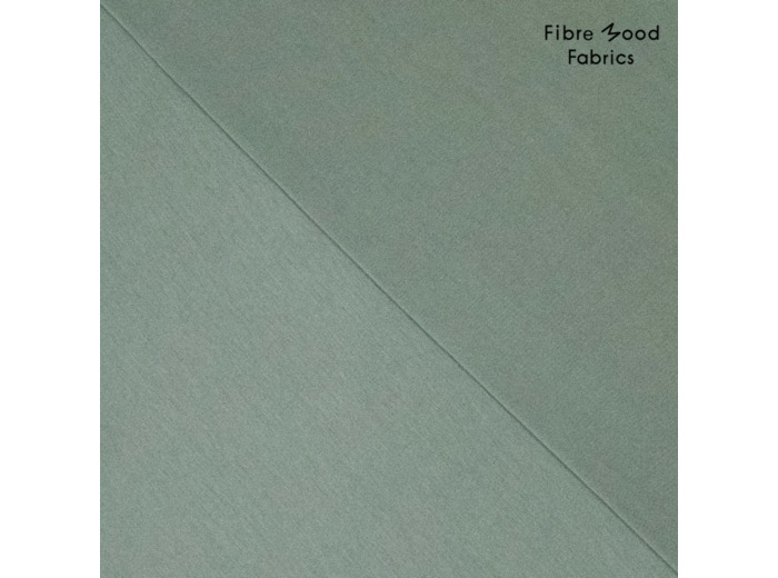Fibre Mood - Tissu Jersey de Bambou "Dymar" Uni Couleur Vert Clair