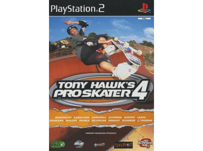 Jeu Ps2 Tony Hawk's Pro Skater 4