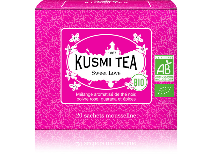 Mélanges Bien-être Sweet Love bio - Etui 20 sachets mousseline - 40gr