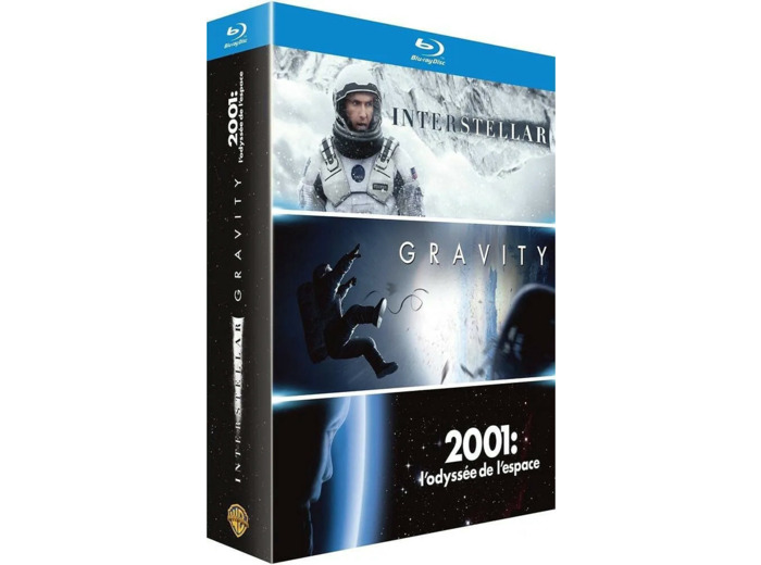 Blu-Ray Coffret Voyage dans l'Espace : Interstellar + Gravity + 2001, L'odyssée de l'Espace - Coffret Blu - Ray