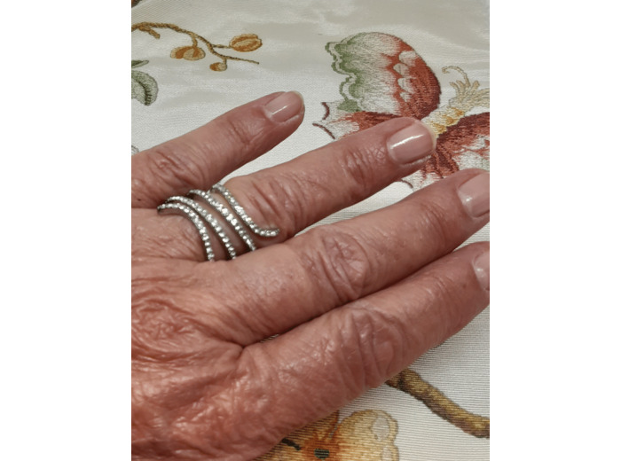 Bague enroulement strass 22-457