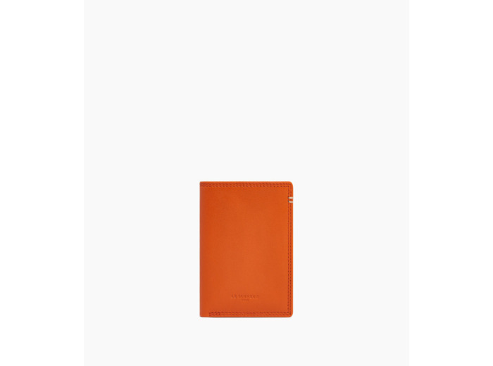 Porte cartes vertical Martin en cuir lisse