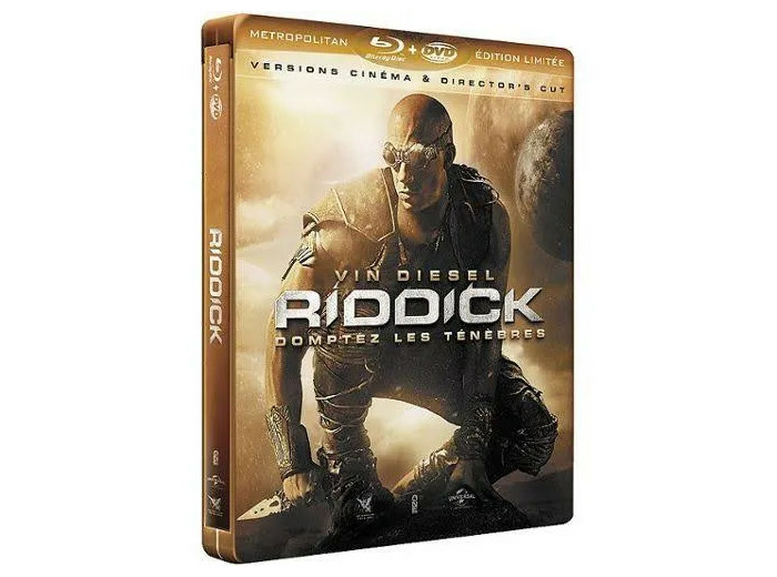 Blu-ray Riddick Combo Blu-ray+ Dvd Édition Limitée Boîtier Steelbook