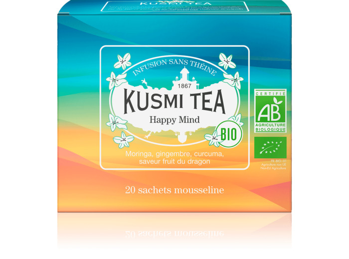 Infusions & Déthéinés Happy Mind Bio - Etui 20 sachets mousseline - 40 gr