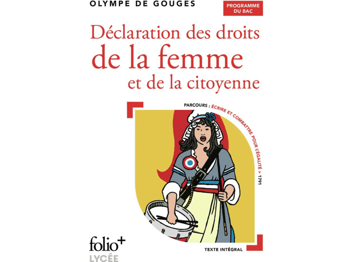 Livre Déclaration des droits de la femme et de la citoyenne : Bac 2025