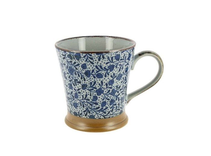 MUG ÉVASÉ FLEURS BLEUES - JAPON