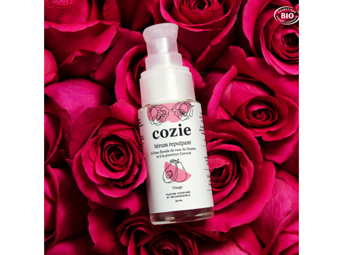 Sérum répulpant à l’eau florale de rose et à la protéine d’avocat