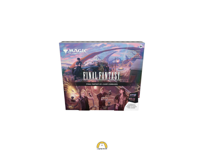PRÉCOMMANDE – Boîte Scénique FFXV Camp Comrades MAGIC: The Gathering × Final Fantasy (EN)