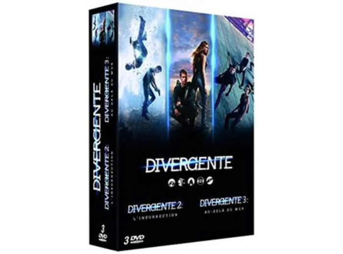 Dvd Coffret divergente : divergente ; divergente 2 - l'insurrection ; divergente 3 - au - delà du mur