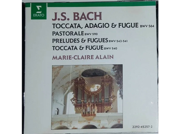 Cd Johann Sebastian Bach, Marie - Claire Alain - Toccata, Adagio Et Fugue En Ut Majeur (1987)
