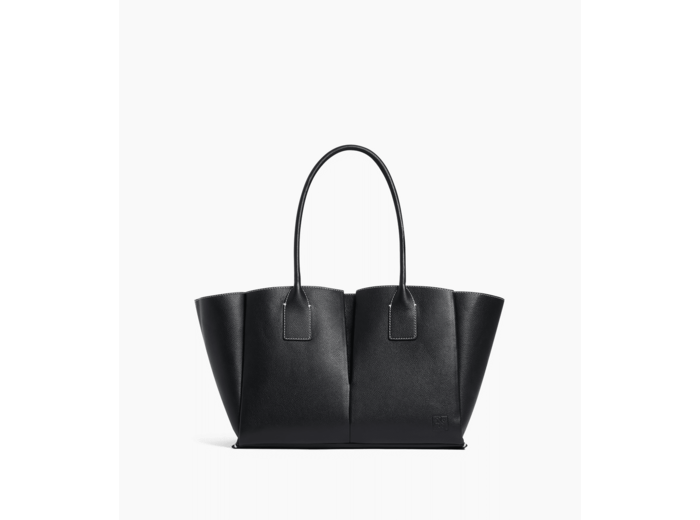 Grand sac cabas Elena en cuir grainé