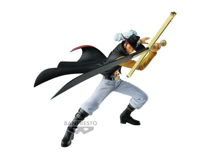 Banpresto - One Piece – Figurine Dracule Mihawk, Bandai Spirits Battle Record Collection