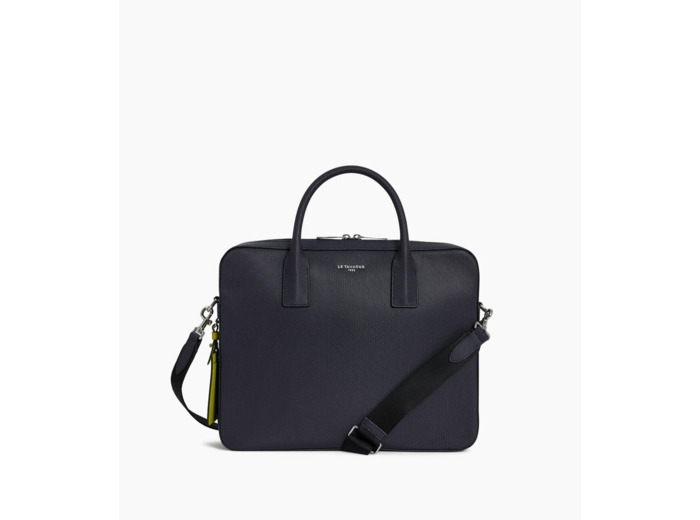 Porte document slim 14" Emile en cuir signature T
