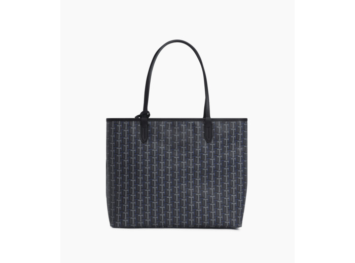 Grand sac cabas horizontal Camille en toile enduite