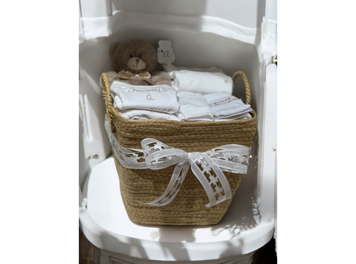 Panier naissance beige