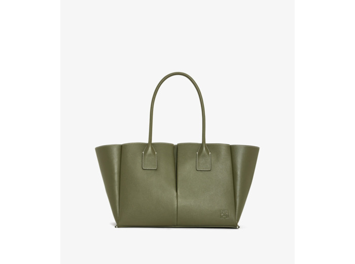 Grand sac cabas Elena en cuir grainé