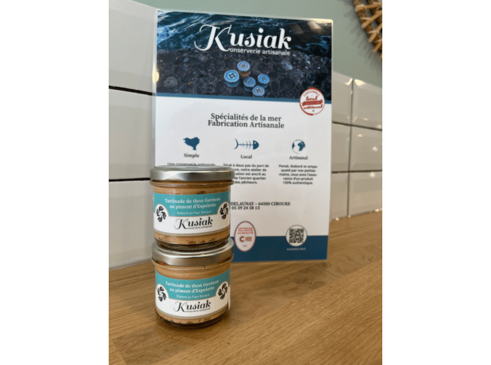 Tartinade de thon Germon au piment d’Espelette