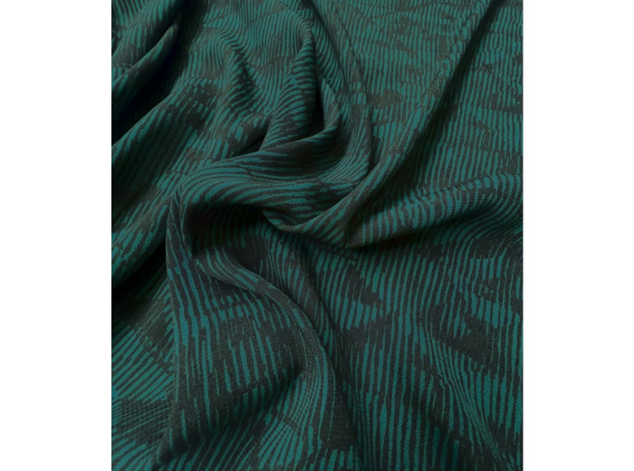 Singulière par Cousette - Tissu Crêpe viscose Sortilège Mystic Green