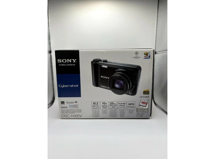 Sony Cyber - shot DSC - HX5V - Appareil photo num?rique - compact - 10.2 MP - 10x zoom optique - flash 45 Mo - noir