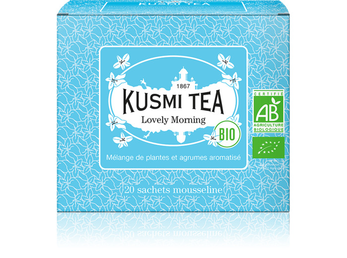 Thés Aromatisés Verts Lovely Morning Bio - Etui 20 sachets mousseline - 40 gr