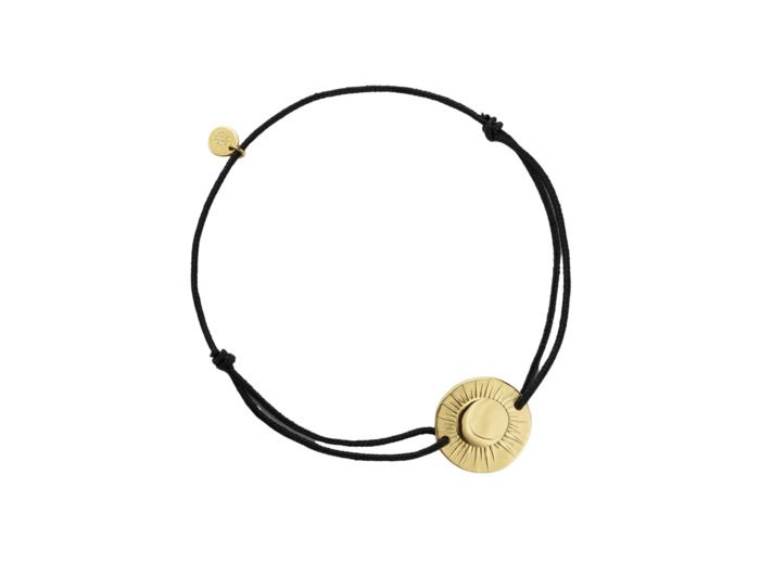 Bracelet Arthus Bertrand Eclipse sur Lien en vermeil sablé