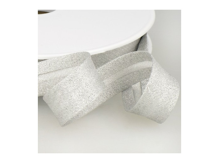 Sélection Coup de coudre - Biais Lamé Argenté (20 mm)