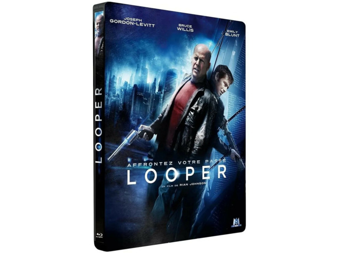 Blu-Ray Looper - Edition limitée Combo Blu - Ray + DVD - Boitier métal avec lenticulaire aimanté [Combo Blu - ray + DVD - Édition boîtier SteelBook]