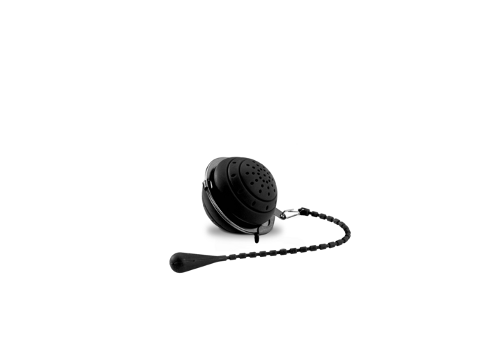 Autour du thé Infuseur boule 4,5cm 1 tasse noir en silicone