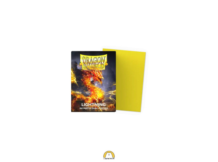 Sleeves Dragon Shield Matte Dual : Lightning