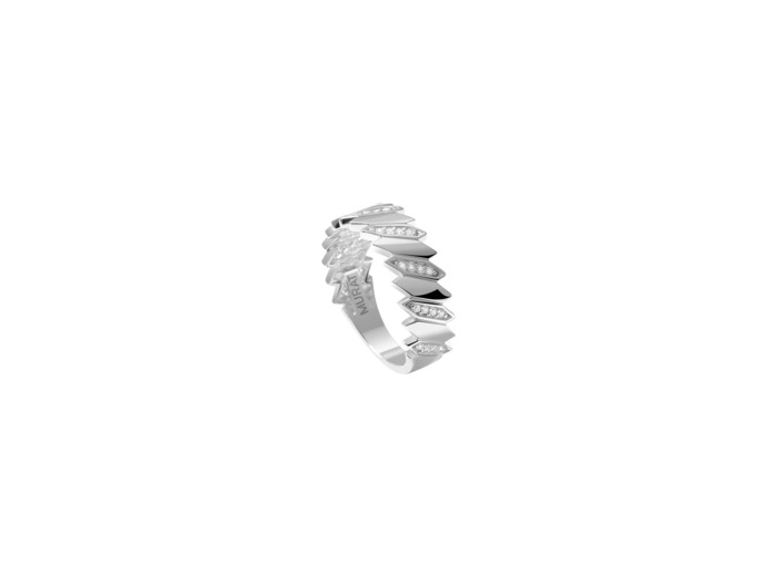 Bague Murat Minuit en argent rhodié et oxyde de zirconium