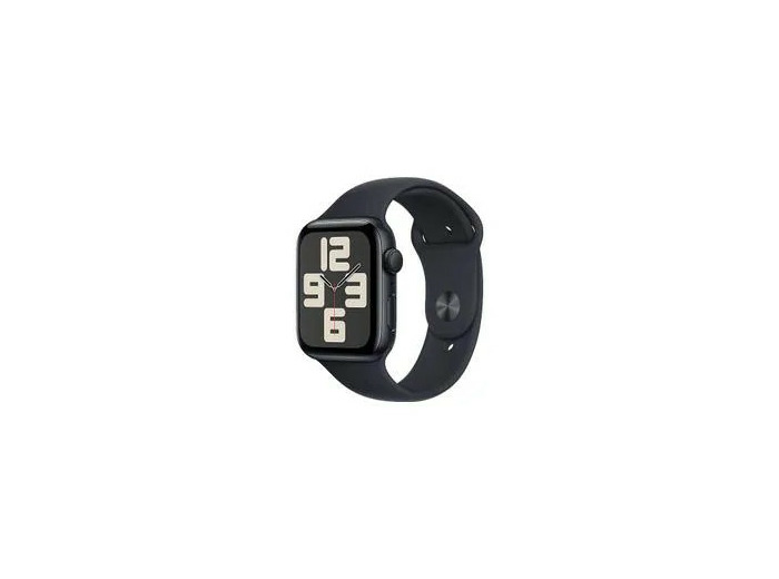 Apple Watch SE (GPS) - 2e génération - 44 mm - A2723 aluminium minuit - montre intelligente avec bracelet sport - fluoroélastomère - minuit - taille du bracelet : M/L - 32 Go - Wi - Fi, Bluetooth - 32.9..