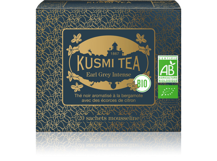 Thés Aromatisés Noirs Earl Grey Intense Bio - Etui 20 sachets mousseline - 40gr