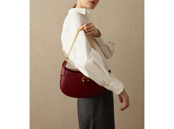 Petit sac bandoulière Pia en cuir lisse