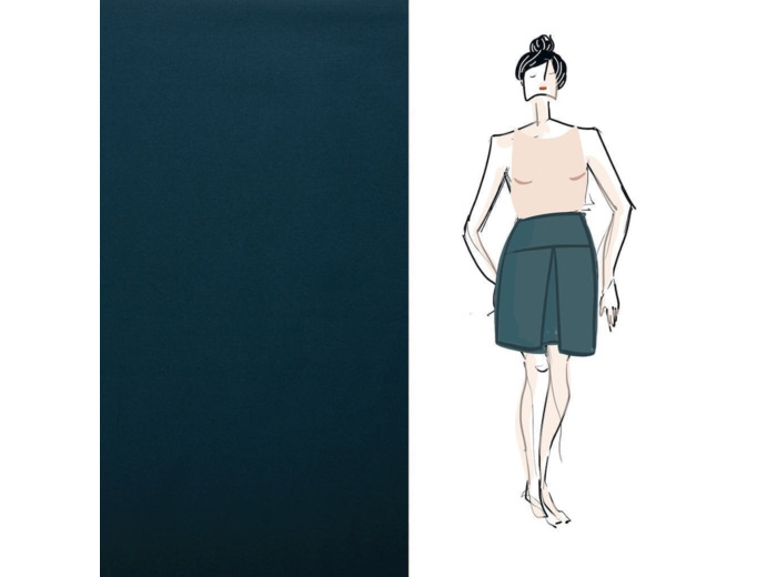 Christine Charles – Kit Couture Jupe Ambrosia Uni Couleur Bleu Canard