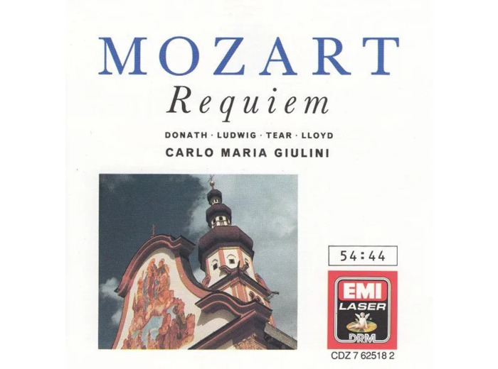 Cd Mozart, Donath, Ludwig, Tear, Lloyd, Carlo Maria Giulini - Requiem (1988)