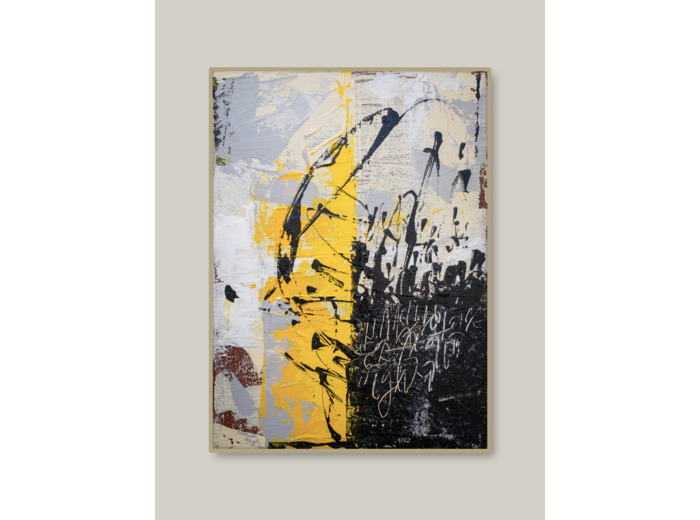« Rumeur d’encre #1 » - Acrylique sur toile -  22x16 cm