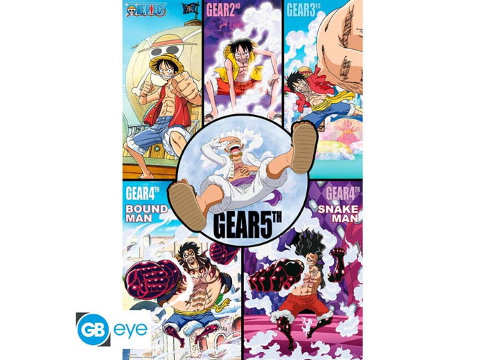 [POSTER] ONE PIECE - Poster Maxi 91,5x61 - Historique des Gears