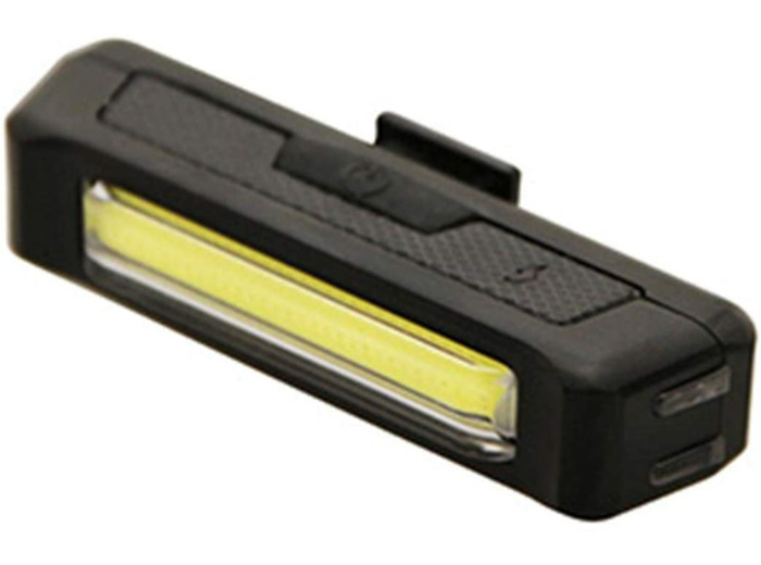 NEWTON Eclairage Velo USB Avant ou Arriere sur Cintre COB LEDs 120 lumens Noir (Fonctions Fixe, sos et Clignotant)