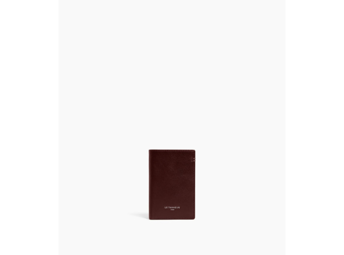 Petit porte cartes Lucien en cuir huilé