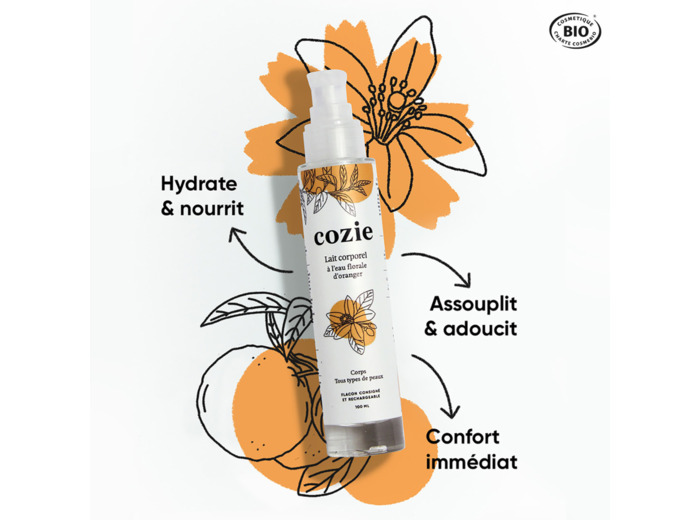 Lait démaquillant au beurre de cacao Cozie