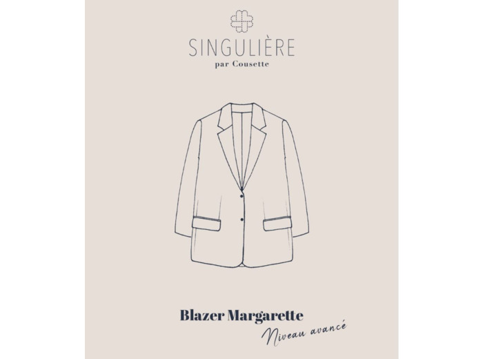 Singulière par Cousette – Patron Couture Blazer " Margarette" du XS au XXXL (34/36 au 48/50)