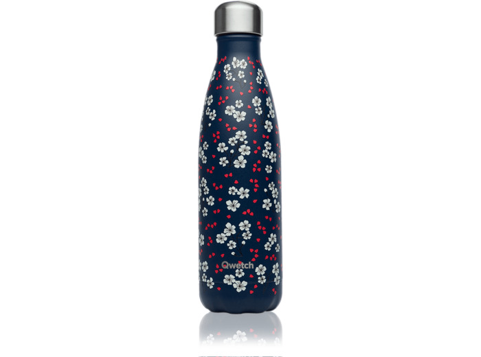 QWETCH Bouteille Isotherme 50Cl Hanami bleue