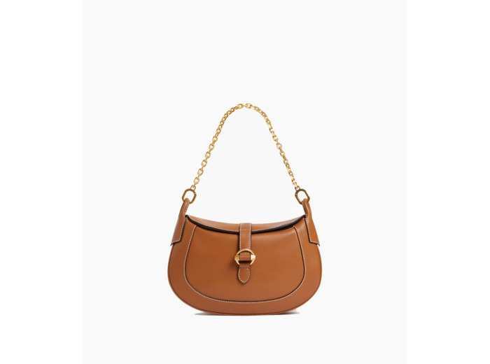 Petit sac bandoulière Pia en cuir lisse