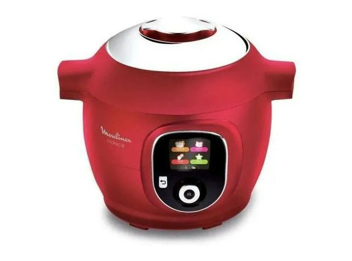 Moulinex Multicuiseur Intelligent Cookeo+ 6L 6 Modes de Cuisson 150 Recettes Préprogrammées Jusqu'à 6 Personnes Rouge CE851500