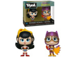 figurines pack 2 DC Bombshells  Vnyl. Wonder Woman + Batgirl 10 cm