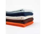 See You at Six - Tissu Jersey Bord-Cotes Uni Couleur Rouge Flamme